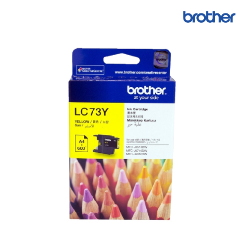 ตลับหมึกอิงค์เจ็ท Brother Original Ink Cartridge LC-73 Yellow, LC73